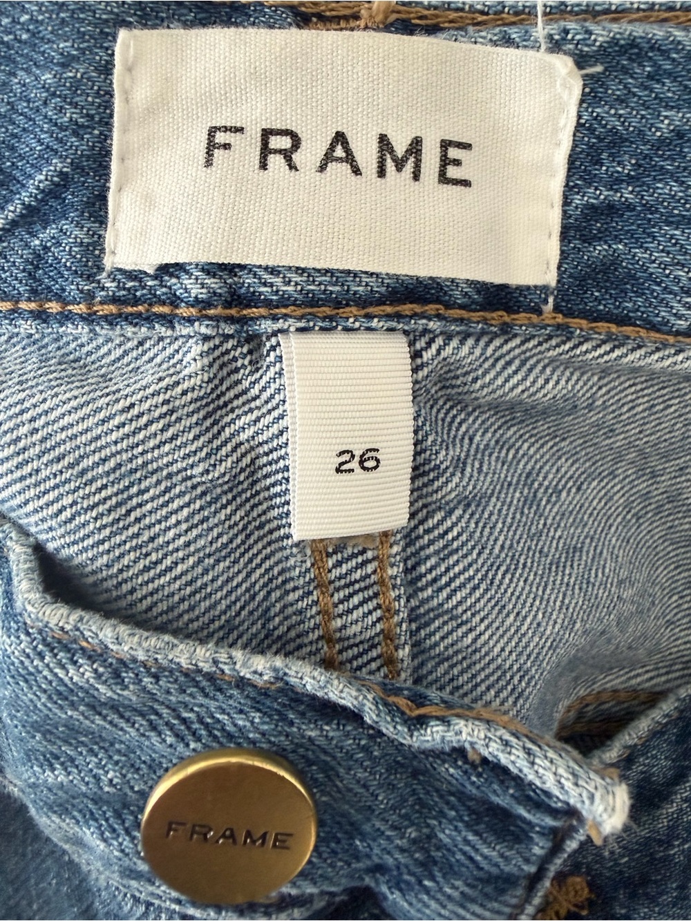 FRAME Le Baggy Palazzo Jeans in Seafarer, Size 26 - Picture 11 of 13